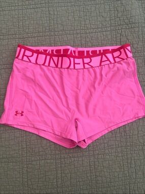 Under Armour Bright Pink Women's Athletic Shorts